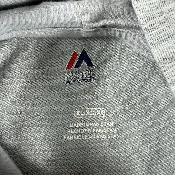 Majestic NFL Cleveland Browns Hoodie Football Gray Mens Size XL - Picture 3 of 6